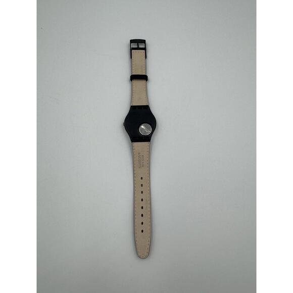 Swatch Watch Blue Tune GX119 Leather 34mm 1990 unisex New main image 4